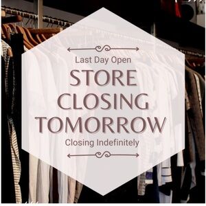 Closet closing, get your deals now!
